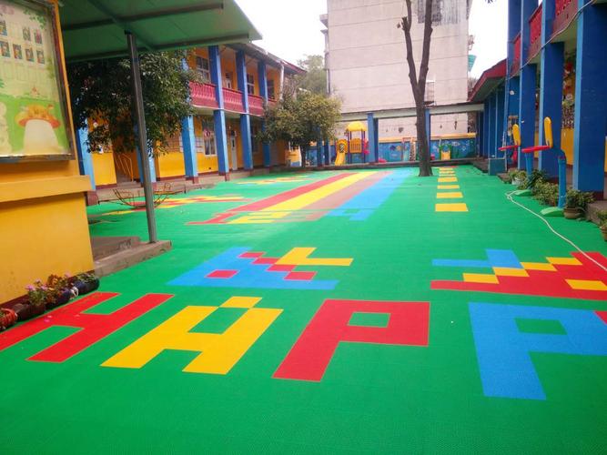 运动地板 拼装地板 幼儿园操场室内户外体育地板 厂家直销_co土木在线